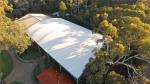 Permanent Building Big Membrane Steel Shade Structure For 130x200 Feet