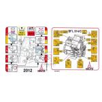 Engine Marking Plate 02979902 0297 9902 2979902 and Maintenance Plate 03120359