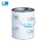 Round Paint Tin Cans 4 Liter Empty Metal Paint Cans White Coating With Metal