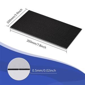 China 200x300x3mm 100% 3K Carbon Fiber Plate Panel Sheet 3mm Thickness factory