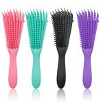Detangling Hair Brush Curly Bristle Nylon Tooth Adjustable Hair Styling Brush