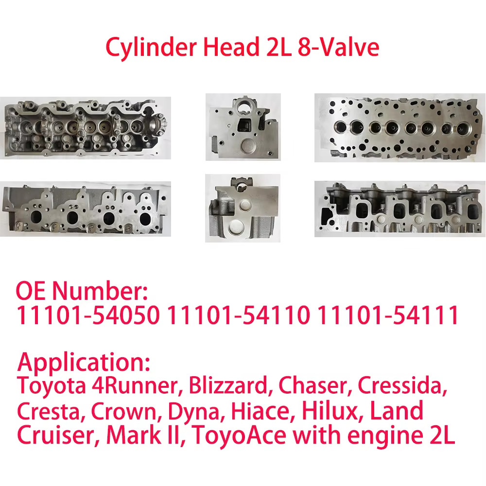 Toyota 1HDT 1HDFT Cylinder Heads For Coaster & Land Cruiser Toyota 1HZ 1KZTE 2L 2L-TE Cylinder Heads For 4Runner, Hiace, Hilux