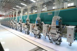 China Flat Chenille Commercial Multi Head Embroidery Machine 6 Needles 43 Heads factory