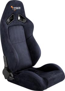 China Easy Install Black Leather Racing Seats , Race Car Seats With Seat Belts factory
