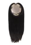 16" 100% Chinese Cuticle Remy Hair Toupee for Women Hair Silk Top Hair Topper