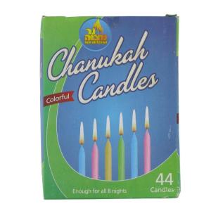 China 44pk 100% paraffin wax unscented standard chanukah candles packed into gift box factory