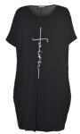 Soft Women's Plus Size Blouses-Oversize Shirts With Printed Logo