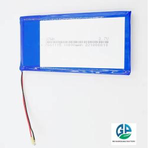 China High Discharge Rate Battery 30C 10000mah Li Polymer Battery Rechargeable 7661115 3.7V 37Wh Li Polymer Battery For Iphone factory