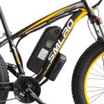 17500mah 26 Inch Fat Tire Electric Bike Brushless Geared 50km/H