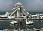 Nontoxic Outdoor Commercial Inflatable Water Park Unique Modern Design