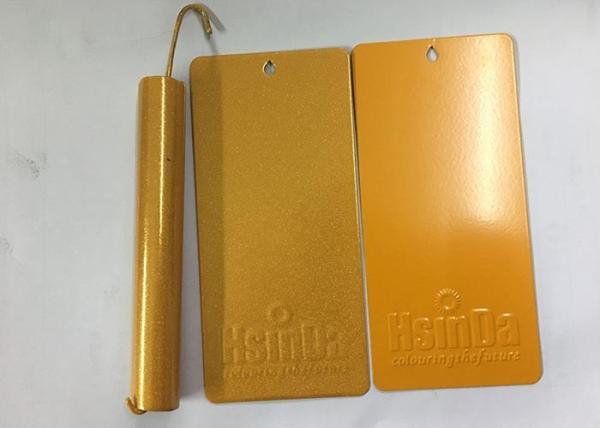 Hsinda Thermosetting Metallic Gold Powder Coat Bonding Electrostatic 8-10 M
