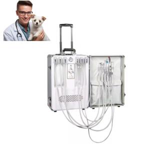 China Animal Teeth Clean Portable Dental Operation Equipment Vet Clinic Use Dental Therapy Unit Hand Held Mobile Dental Unit factory