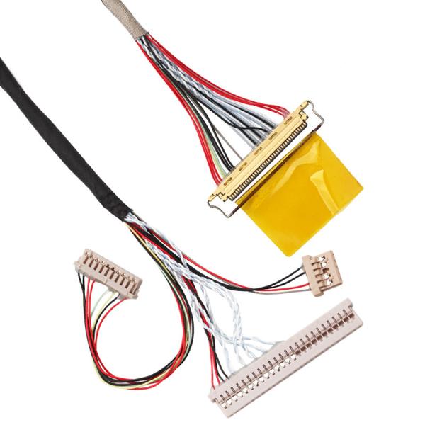 1.25mm LVDS Screen Cable , LVDS Harness HIROSE DF13-10S-1.25C TO HIROSE DF14-5S