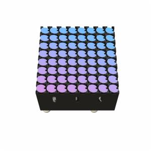 China Magnetic Flip Disk Display Screen 55Inch for Advertising Display Wall factory