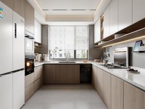 China Furniture Supplier Model Lacquer Cabinet Kitchen With Led Light factory