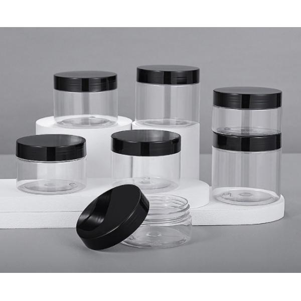 High Quality 150ml 250ml 500ml White Black Plastic Cosmetic Container PP Cream Jar with Inner Seals