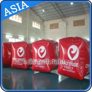 China Inflatable Swim Buoy In Cube Shape For Water Triathlons Advertising factory