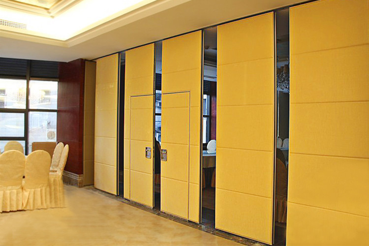Movable Acoustic Wooden Partition Wall Commercial Furniture Aluminum Frame