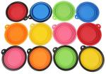 Dog Travel Water Bottle Collapsible Bowls, 2 in 1 Pet Food Container with