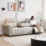 Qiantong Italian Minimalist Smart Light Luxury First-Layer Cowhide Electric