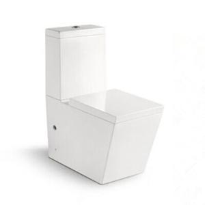 China SanitaryWare Ceramic WC with 10cm/4inch diameter outlet Bathroom Washdown Two-piece Toilet factory