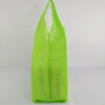 Tote Handle Heat Transfer Non Woven T Shirt Bag Green Anti Pull