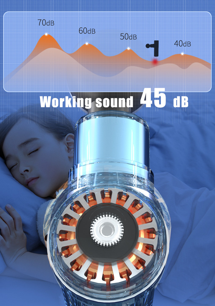 50W 2500mAh 4 Speed Mini Portable Massage Gun
