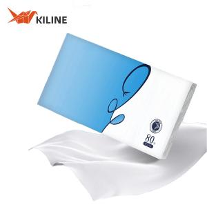 China Custom Logo Printed Tissue Paper Soft Disposable Facial Paper Tissue For Home Use factory