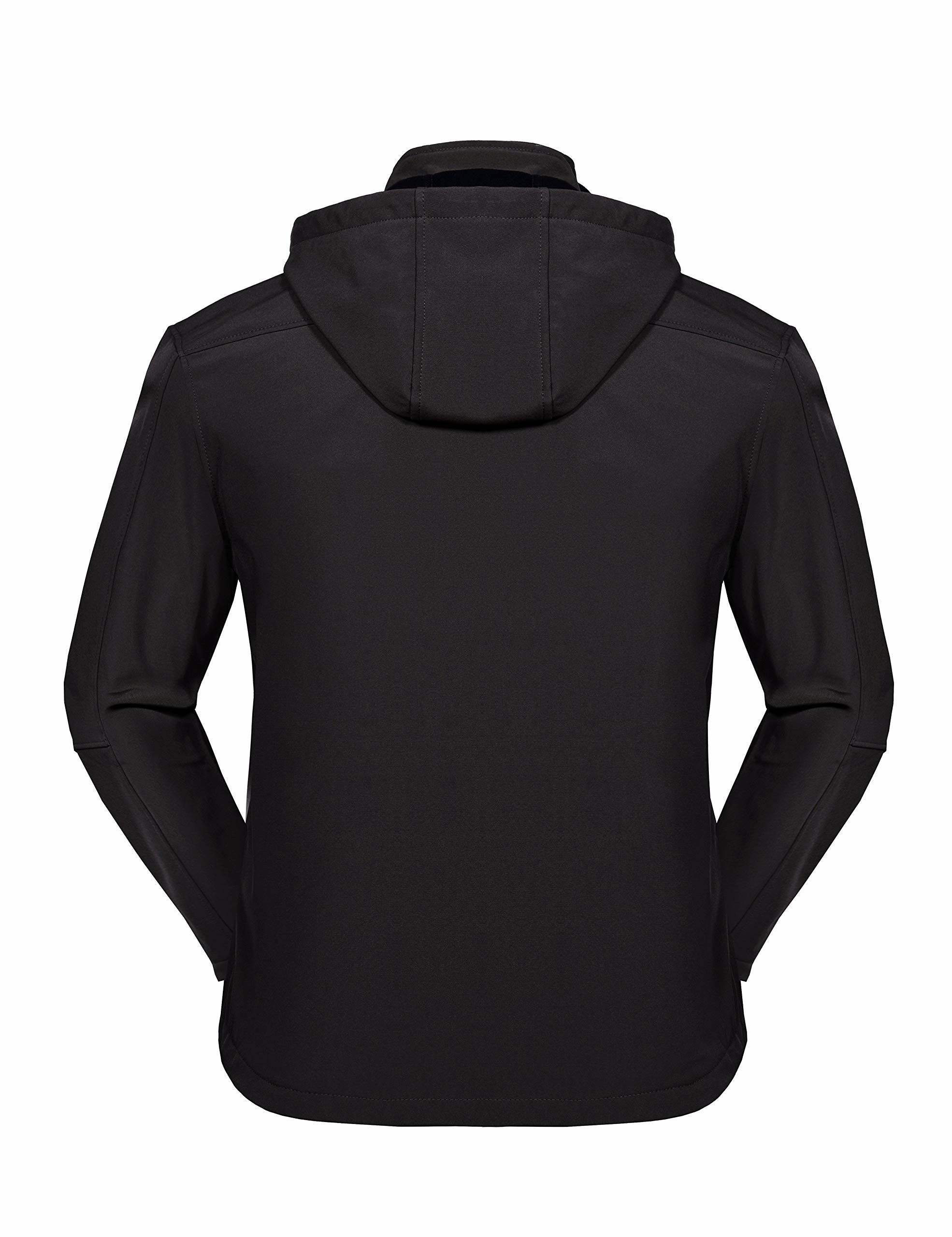 100% Polyester Water Repellent Custom Outdoor Clothing Removable Hood Breathable Inner Fleece