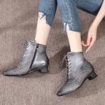HZM027 Real Cowhide Women'S Martin Boots Autumn And Winter New Fashion Short