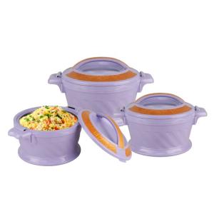 China Keep Warm Lunch Box Set 3pcs Double Wall Insulated Stock Pot Set factory