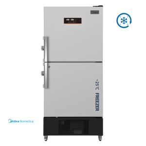 China MD-25L518 Coated Steel Internal Material Biomedical Upright Freezer 518L With Direct Cooling Feature factory