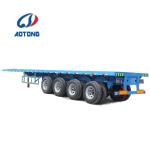 ISO9001 Certified 40ft 3-Axle Flatbed/Skeletal Container Trailer for Container