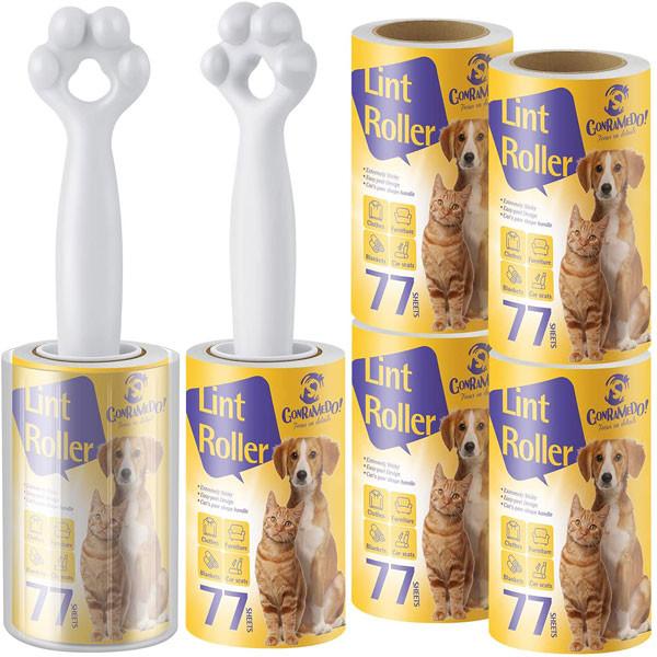 Plastic Cat Paw Shaped Lint Remover Roller Sticky Roller For Clothes Blankets