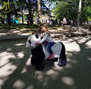 China Hansel amusement park games machine battery operated ride on plush animals factory
