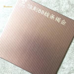 China 201 304 PVD Coating Color Stainless Steel Sheets Door Decoration 4X8FT factory