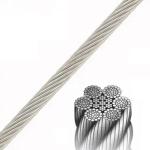 7x7 6x19 FC IWRC 6x36 19x7 Trolleying High Carbon Galvanized Steel Cable for
