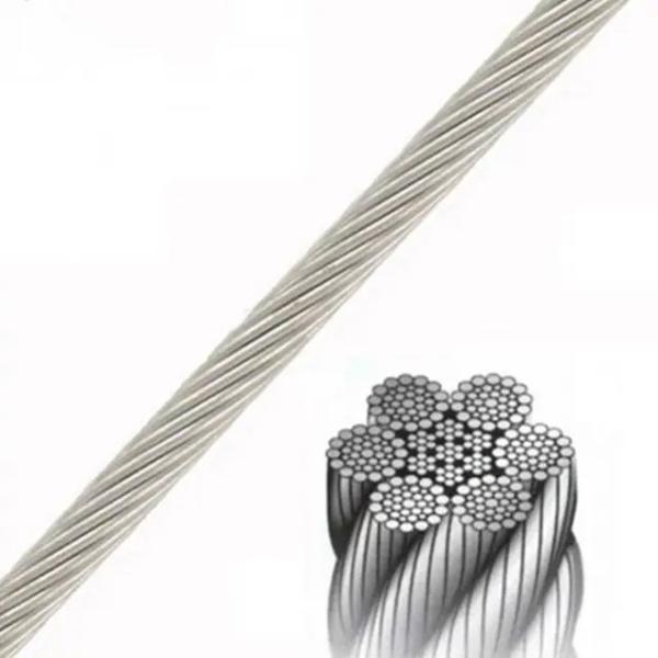 7x7 6x19 FC IWRC 6x36 19x7 Trolleying High Carbon Galvanized Steel Cable for