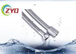 201 Stainless Steel Flexible Shower Hose Silver Chrome Plated Surface