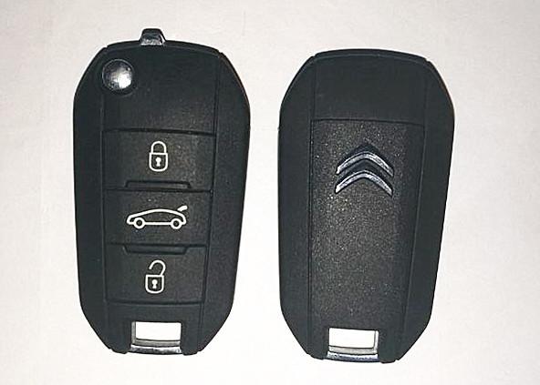 3 Button Car Remote Key Part Number 2013DJ0113 Citroen Car Key For Citroen C4