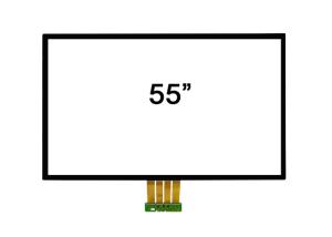 China Glass On Glass 55 Inch PCAP Touch Screen With Strengthened Glass Cover factory