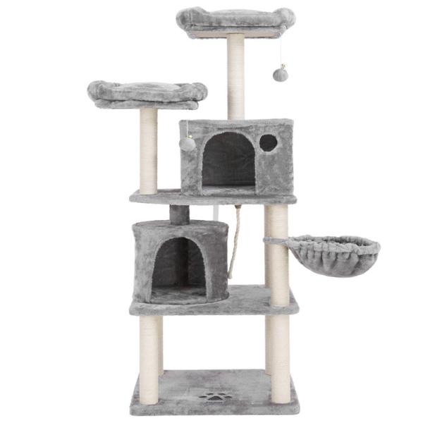 Unique Playhouse Cat Furniture Toys 45*55*152cm With Sisal Covered Ce Certificat