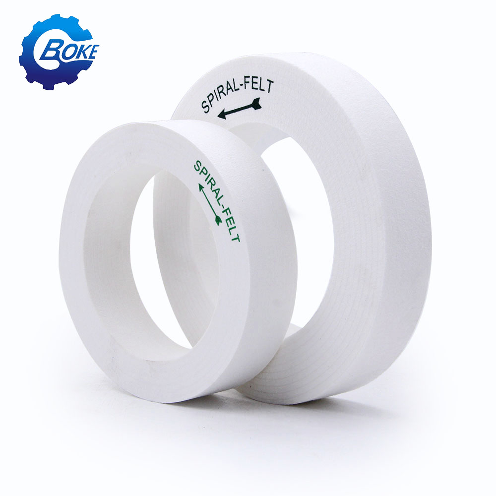 Spiral Felt Wheel On Beveling Machine For Glass Polishing