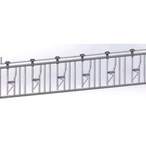 China ISO9001 600cm Self Locking Head Gates For Cattle Farm Animals Equipment factory