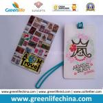 Hard PVC Travelling Luggage Name Tag with Strap Loop Anti-lost