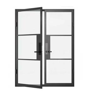 China 10 Sealing Layers Finished Aluminum Alloy Casement Doors For Customized Facade Solution factory