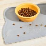 Waterproof Silicone Pet Feeding Mat Floor Non Skid Pet Feeding Placemat For Cat