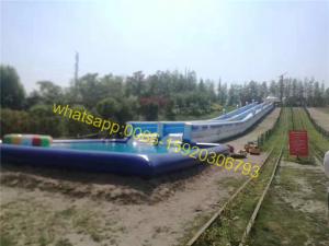 China giant slip n slide 1000ft city slide water slide factory