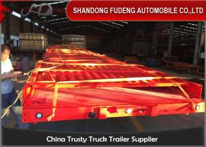 China 3 axle 40 ton Dropside Semi Trailer , Side Wall Semi Trailer With Single Tire factory