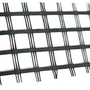 China Bitumen Coated Glass Fiber Geotextile Geogrid 50 - 300m Length factory